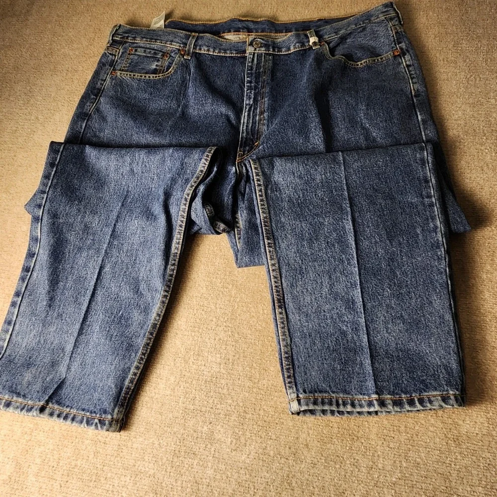 Levi's 550 Relaxed Fit Mens 48x30 Blue Medium Wash Jeans Excellent 01550-4886